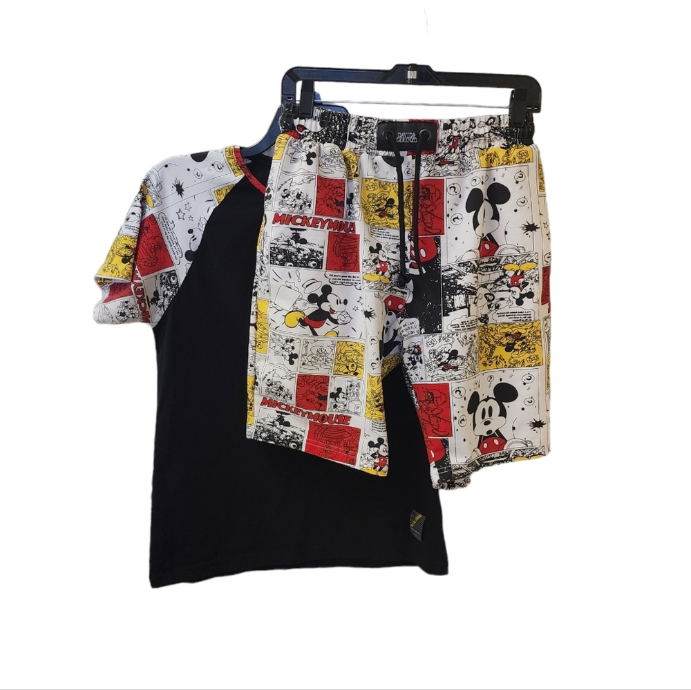 David & Gerenzo Mickey Mouse Short Shirt Set